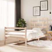 vidaXL Sängram massiv furu 100x200 cm enkelsäng