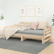 vidaXL Bäddsoffa massiv furu 2x(80x200) cm