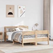 vidaXL Sängram utan madrass 160x200 cm massiv furu