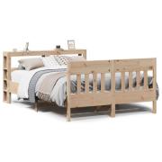 vidaXL Sängram utan madrass 150x200 cm massiv furu