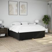 vidaXL Sängram utan madrass svart 180x200 cm tyg