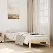 vidaXL Sängram utan madrass extra lång 90x220 cm massiv furu