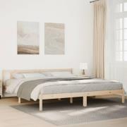 vidaXL Sängram utan madrass extra lång 200x210 cm massiv furu