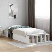 vidaXL Sängram vit 90x190 cm konstruerat trä
