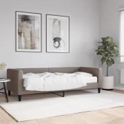 vidaXL Dagbädd med madrass taupe 80x200 cm tyg