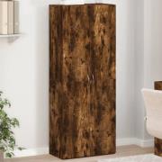 vidaXL Dokumentskåp rökfärgad ek 60x32x153 cm konstruerat trä