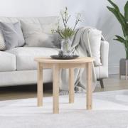 vidaXL Soffbord Ø 55x45 cm massiv furu