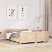 vidaXL Sängram utan madrass 140x190 cm massiv furu