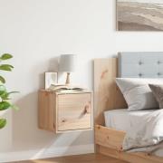 vidaXL Väggskåp 31,5x30x30 cm massivt trä furu