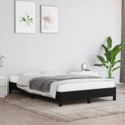 vidaXL sängram utan madrass svart 120x190 cm tyg