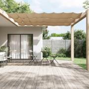 vidaXL Markis vertikal taupe 60x800 cm oxfordtyg