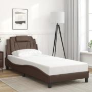 vidaXL Bed Frame "Viana" without Mattress Brown 80x200 cm Faux Leather