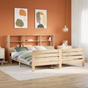 vidaXL Sängram utan madrass 180x200 cm massiv furu