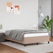 vidaXL Sängram utan madrass cappuccino 120x190 cm konstläder