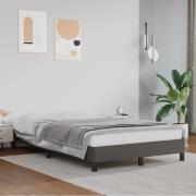 vidaXL sängram utan madrass grå 120x190 cm konstläder