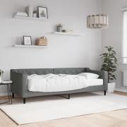 vidaXL Dagbädd med madrass mörkgrå 80x200 cm tyg