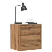 vidaXL Sängbord 2 st ek 40x30x40 cm konstruerat trä
