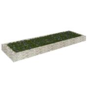 vidaXL Planteringsgabion upphöjd galvaniserat stål 300x100x20 cm