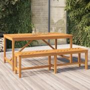 vidaXL Trädgårdsbord 150x90x74 cm massivt akaciaträ