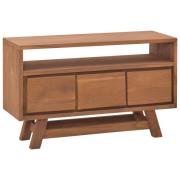 vidaXL TV-bänk 80x30x50 cm massiv teak