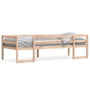 vidaXL Sängram för barnsäng 90x190 cm massiv furu