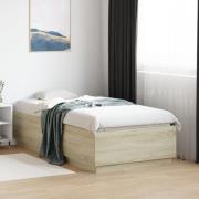 vidaXL Sängram sonoma-ek 90x190 cm konstruerad trä