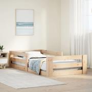 vidaXL Sängram utan madrass 90x200 cm massiv furu