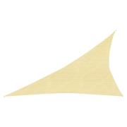 vidaXL Solsegel 160 g/m² beige 3x4x5 m HDPE