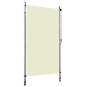 vidaXL Rullgardin utomhus 120x270 cm gräddvit