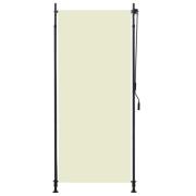 vidaXL Rullgardin utomhus 100x270 cm gräddvit