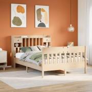 vidaXL Sängram utan madrass 160x200 cm massiv furu