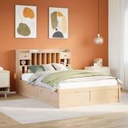 vidaXL Sängram utan madrass 160x200 cm massiv furu