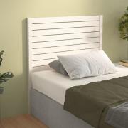 vidaXL Sänggavel vit 81x4x100 cm massiv furu