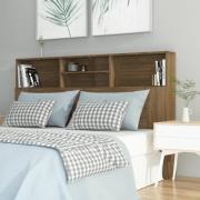 vidaXL Sänggavel med förvaring brun ek 160x19x103,5 cm