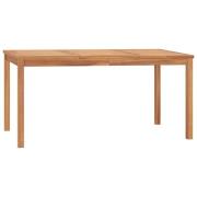 vidaXL Trädgårdsbord 160x80x77 cm massiv teak