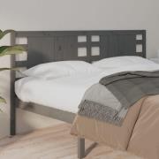 vidaXL Sänggavel grå 166x4x100 cm massiv furu