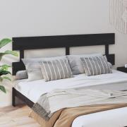 vidaXL Sänggavel svart 184x3x81 cm massiv furu
