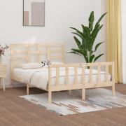 vidaXL Sängram utan madrass 140x200 cm massiv furu
