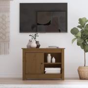 vidaXL Tv-bänk honungsbrun 70x36,5x52 cm massiv furu