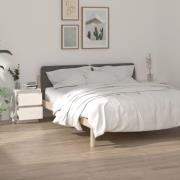 vidaXL Sängbord 2 st vit 40x35x50 cm massiv furu
