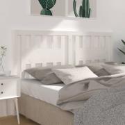 vidaXL Sänggavel vit 146x4x100 cm massiv furu
