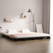 vidaXL Pallsäng 120x190 cm massiv furu svart