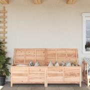 vidaXL Dynbox 198,5x50x56,5 cm massivt granträ