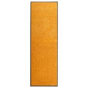 vidaXL Dörrmatta tvättbar orange 60x180 cm