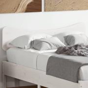 vidaXL Huvudgavel vit 120 cm massiv furu