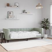 vidaXL Dagbädd ljusgrå 80x200 cm sammet