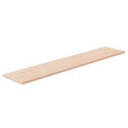 vidaXL Hyllplan 100x20x1,5 cm obehandlad massiv ek