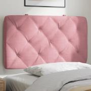 vidaXL Headboard Cushion Pink 80 cm Velvet