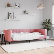 vidaXL Dagbädd rosa 90x200 cm sammet