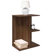 vidaXL Sängbord 2 st brun ek 46,5x29x61 cm konstruerat trä